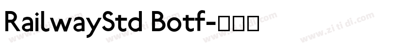 RailwayStd Botf字体转换